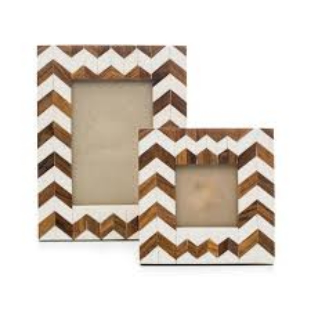 Mango Wood Chevron Frame 5X7